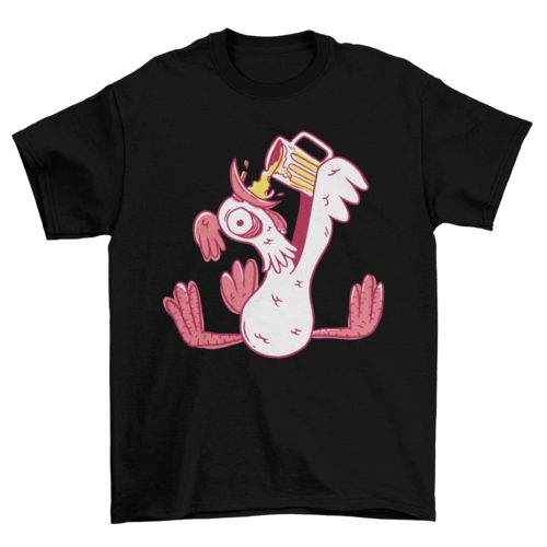 Drunk rooster t-shirt