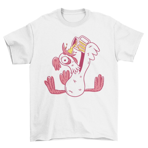 Drunk rooster t-shirt