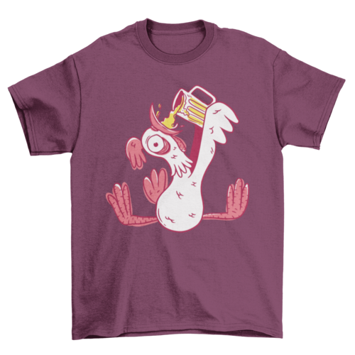 Drunk rooster t-shirt