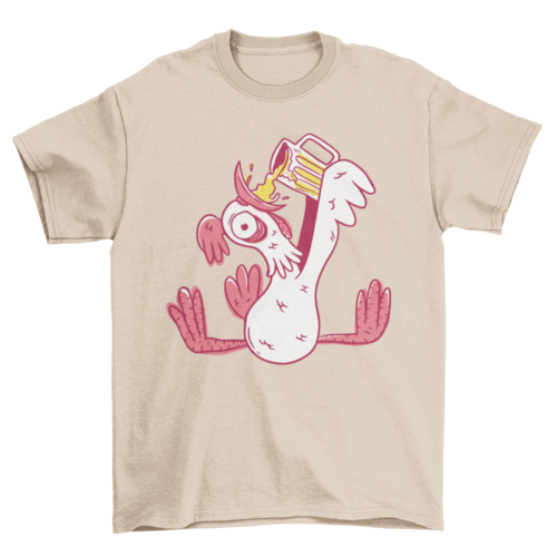 Drunk rooster t-shirt