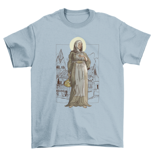 Italian nun woman artist t-shirt