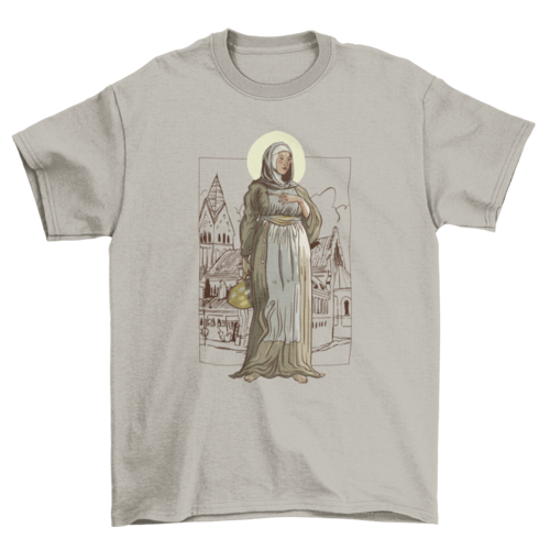 Italian nun woman artist t-shirt