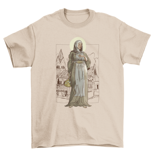 Italian nun woman artist t-shirt